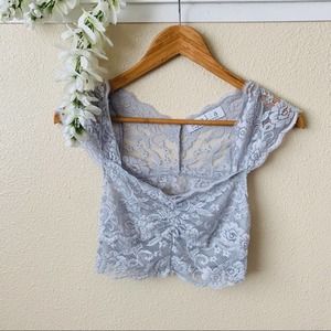 Stella Crop Top in powder blue in Small
